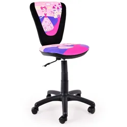 Kinder Mädchen Drehstuhl Büro Sitz Schreibtisch Spielzimmer Stuhl Prinzessin Motiv pink