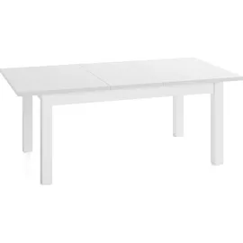 WFL GROUP Esstisch 80 x 77 x 180 cm weiß