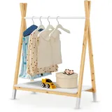 Juskys Kleiderständer Garderobe Kindergarderobe Kleiderstange Holz Kinder Baby Juskys®