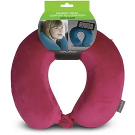 Worldpack Nackenkissen Memory Foam 30 x 30 cm Pink