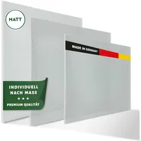 Brigla Premium Verbundsicherheitsglas 8mm Matt – Glasplatte/Glasscheibe individuell nach Maß – VSG Sicherheitsglas für Tischplatten/Geländer/Windschutz & Mehr –Glas Zuschnitt aus Deutschland