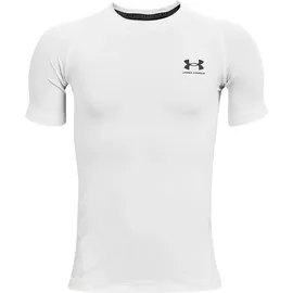 Under Armour HeatGear Short Sleeve Shirt White/Black S
