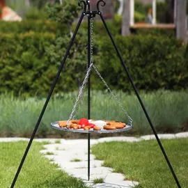 Cook King Schwenkgrill 180 cm inkl. Grillrost Ø 60 cm Rohstahl