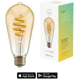 Hombli Filament Bulb CCT E27 ST64-Amber 6 W E27 warmweiß 1 St.
