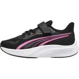 Puma Pounce Lite Ac+ Kids Black/Posie Pink/White 34