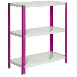 SimonRack Metallregal mit Schrauben für Haus Simonhome3 Regale. Farbe:ROSA/BLANCO900x800x300