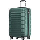 TRVLMORE Koffer & Trolleys - Handgepäck Koffer - Reisekoffer Mit Rollen - Handgepäck Trolley 55x40x20, Hartschalenkoffer Klein, Koffer Handgepäck 55x40x20 Leicht, Trolley Handgepäck, Luggage, Grün