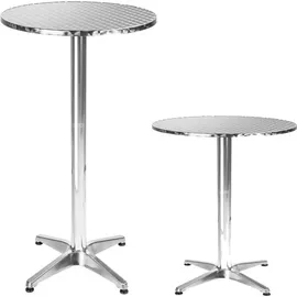Mojawo 3-tlg. Bistro Garnitur Balkonset Garnitur Tisch + 2 Stapelstühle Ø60cm