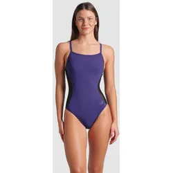 Badeanzug Damen arena Mesh Panels Closed-Back - Dark Plum - 42