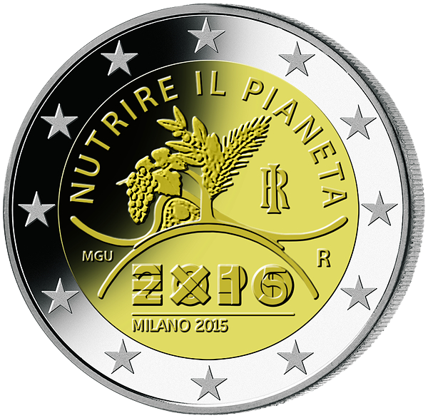 Die 2 Euro-Gedenkmünze "Expo 2015 in Mailand"