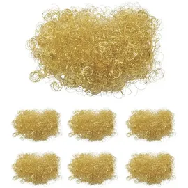 Riffelmacher & Weinberger Riffelmacher - Engelshaar Silber oder Gold, Inhalt 20 Gramm, im Beutel, Flowerhair Nobless, Dekoration, Gesteck, Kranz, Weihnachten, Advent (Gold, 6er Set)