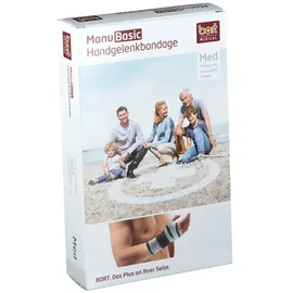 Bort ManuBasic Handgelenkbandage 1 St Schwarz XL
