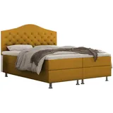 Best For Home Boxspringbett 90 x 200 cm Gelb