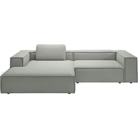Home Affaire Ecksofa HOME AFFAIRE "Watertown, modernes XXL L-Form, 306 cm breit", silber, B:306cm H:68cm T:191cm, 100% Polyester, Sofas, Ecksofa, Großzügiges Lounge-Sofa mit viel Platz für die Familie