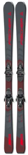 FISCHER Alpinski-Set RC FIRE SLR PRO + RS9 SLR - Uni., grey/red (165 cm)