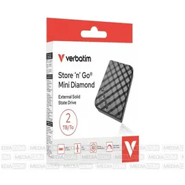 Verbatim Store 'n' Go Mini Diamond 2 TB USB-C Schwarz 32026