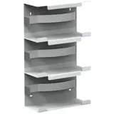 Halter für 3 Einmalhandschuh Standkartons HSH3W , Aluminium, weiß beschichtet