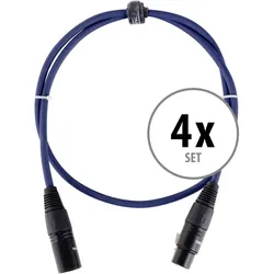 Pronomic Stage DMX3-1 DMX-Kabel 1m 4x Set