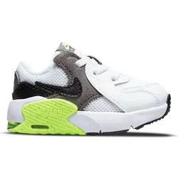 NIKE Kinder Freizeitschuh Air Max Excee, WHITE/BLACK-IRON GREY-VOLT, 19 1⁄2