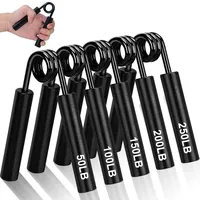 COVVY Griffkraft Trainer Set,50/100/150/200/250LBS Handgriff Trainer,rutschfester Metall unterarmtrainer Hand Grip Strength,Fingerverstärker, fingertrainer für Muskelaufbau Training