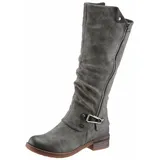 Rieker Winterstiefel, Langschaftstiefel, Warmfutter, mit TEX Membran, Gr. 39, grau, Stiefel, 226379-39