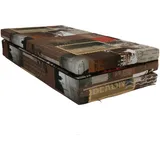 FORTISLINE Klappmatratze 195x120x8cm, 3-teilige Faltmatratze, H2 Gästematratze, Camping Faltbare Kamping Bett, Waschbar Bezug, Erwachsene Klappbar, Reisematratze Schaumstoff Matratze (Berlin-Motiv)