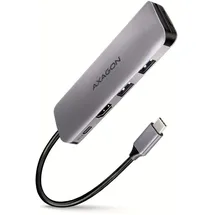 AXAGON HMC-5 USB 3.2 Gen 1 (3.1 Gen 1) Type-C, 100 W, 1.4/2.3, MMC, MMC Mobile,