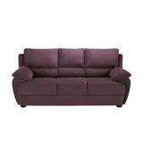 Uno Sofa 3-sitzig aus Mikrofaser Nebolo ¦ rot ¦ Maße (cm): B: 209 H: 97 T: 100.0