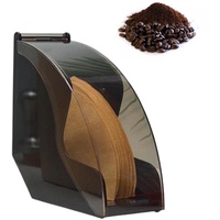 A/A Kaffeefilter-Aufbewahrung | Kaffeefilter-Aufbewahrung, Kaffeefilterbox mit staubdichter Abdeckung, Filterpapierhalter für Cafés, Zuhause, Aufbewahrungskapazität von Papierfiltern
