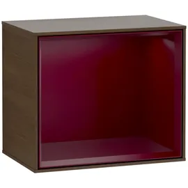 Villeroy & Boch V&B Regalmodul Wandbeleuchtung Finion 41,8x35,6x27cm, Reg Peo m, Walnut veneer