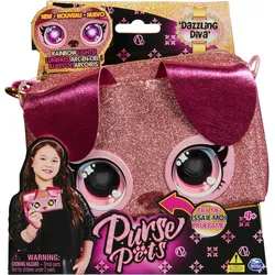 Spin Master Purse Pets Clutch Dazzling Diva Hündchen, Mädchen, Unterarmtasche, F