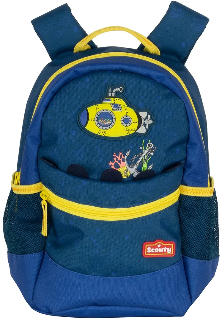 Scouty Rocky U-Boot Kinderrucksack blau