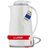 Helios 2934-001 Wave Push Kunststoff-Isolierkanne, 1 Liter, weiß