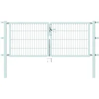 GAH Alberts ALBERTS Doppeltor Flexo Typ 6/5/6 800 cm feuerverzinkter Stahl | silberfarben