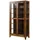 Massivmoebel24 Vitrine Ancona 100 x 45 x 195 cm Braun