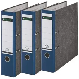 Leitz Wolkenmarmor-Ordner DIN A4 80 mm Blau 3 St.