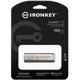 Kingston IronKey Locker+ 50 Verschlüsselter USB-Stick Metall USB 3.2 Gen1