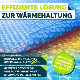 tillvex Premium Pool Solarabdeckplane blau Ø 400 cm