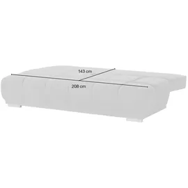 Switch Schlafcouch Flachgewebe 2-Sitzer Grau