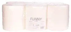Papierhandtuch-Rolle, 2-lagig, hochweiß AG-083 , 1 Packung = 6 Rollen