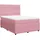 vidaXL Boxspringbett mit Matratze Rosa 140x200 cm Samt