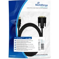 MediaRange HDMI (Typ A) — DVI (2 m, HDMI), Video Kabel