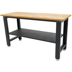 HBM 160 Cm. Professionelle Werkbank mit Massivholz-Arbeitsplatte