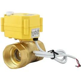 Lilie elektrisches Entleerungsventil GrauGELB 1 1/4, Messing