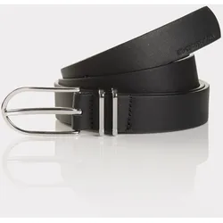 Ledergürtel TOM TAILOR, Damen, Gr. 100, schwarz, Rindsleder, unifarben, casual,klassisch, Gürtel, mit 2,5 cm Breite perfekt für sowohl Casual- als auch Business-Looks