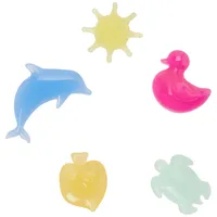 Crocs Unisex-Sommerformen, Schuhanhänger, mehrfarbig, Einheitsgröße, 5 Stück, mehrfarbig, Einheitsgröße - Einheitsgröße