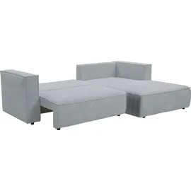 werk2 Eckcouch Cord 2-Sitzer Grau