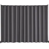 Vevor Raumteiler Trennwand Paravent Stellwand Einzelpanel, Tragbarer Sichtschutz für Büro Schlafzimmer Esszimmer Arbeitszimmer Balkon, Raumtrenner Rollbar (308,5 x 45 x 245,5 cm), Grau