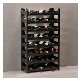 ARTECSIS Weinregal stapelbar 48 Flaschen Schwarz