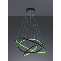 TRIO 352710342 LED Pendelleuchte Aaron 1x80W | 7000L | 3000-6000K | IP20 | RGBW - dimmbar, Fernbedienung, Memory-Funktion, Temperatureinstellung, Beleuchtungstechnik WiZ, anthrazit